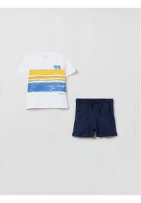 OVS Komplet t-shirt i szorty sportowe 1759100 Niebieski Regular Fit. Kolor: niebieski