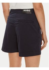 Hugo - HUGO Szorty materiałowe Hanicola-1-D 50489969 Granatowy Relaxed Fit. Kolor: niebieski. Materiał: bawełna #4