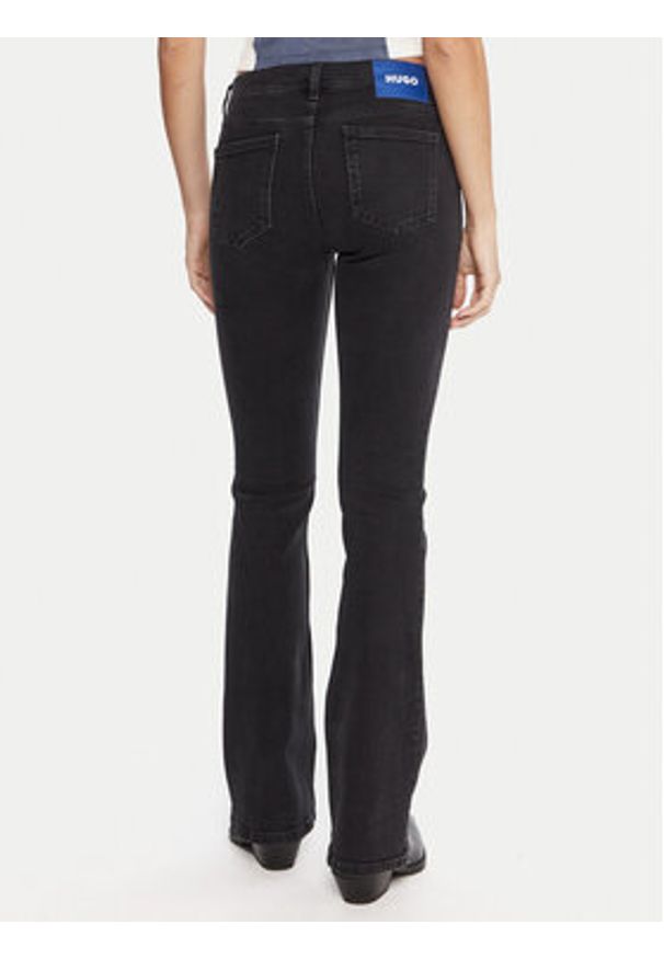 Hugo - HUGO Jeansy Getti_B 50546332 Czarny Flare Fit. Kolor: czarny