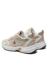 Calvin Klein Jeans Sneakersy Retro Tennis Su-Mesh Wn YW0YW00891 Beżowy. Kolor: beżowy. Materiał: materiał #2