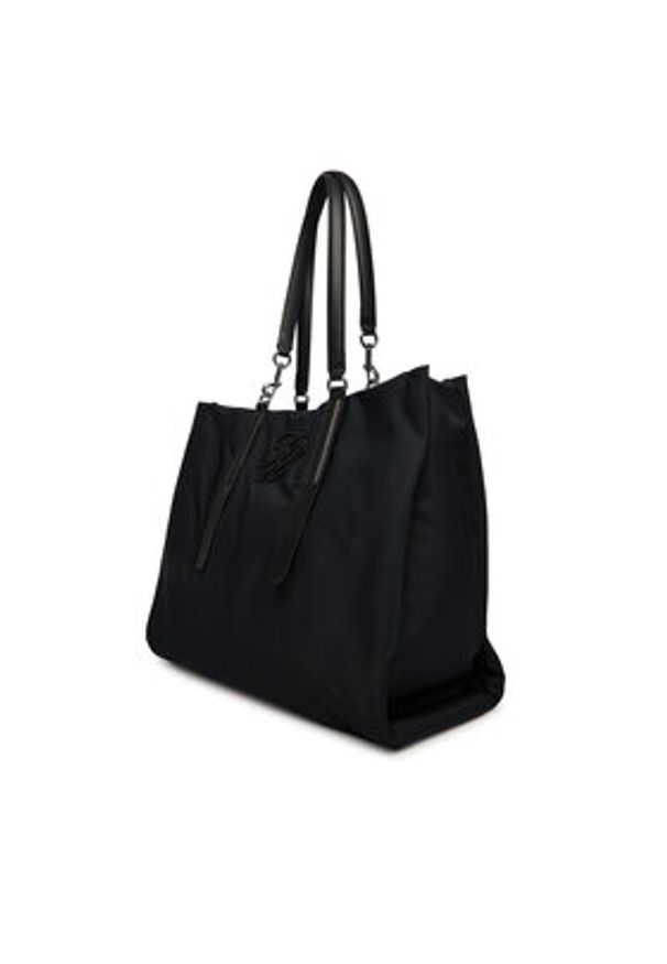 TOMMY HILFIGER - Tommy Hilfiger Torebka Th Elevated Nylon Tote AW0AW18406 Czarny. Kolor: czarny