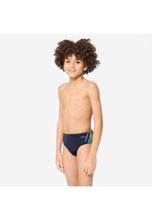 NABAIJI - Slipki pływackie dla dzieci Nabaiji 900 Yoke. Kolor: wielokolorowy, niebieski, żółty, turkusowy. Materiał: poliester, materiał