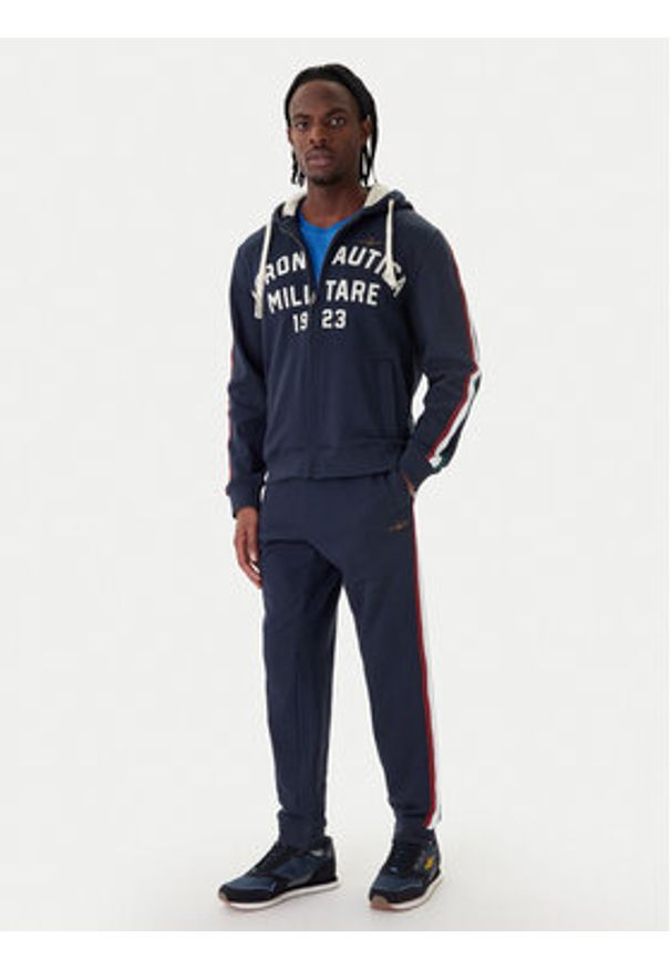 Aeronautica Militare Spodnie dresowe 261PF1005UF00677 Granatowy Regular Fit. Kolor: niebieski. Materiał: bawełna