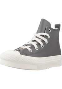 Converse - Kapcie CONVERSE CTAS EVA LIFT HI Szary. Kolor: szary. Materiał: tkanina, skóra