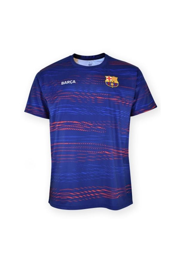 FC Barcelona - Ostra, ciemnoniebieska koszulka treningowa Barcelony - L. Kolor: wielokolorowy. Sport: piłka nożna