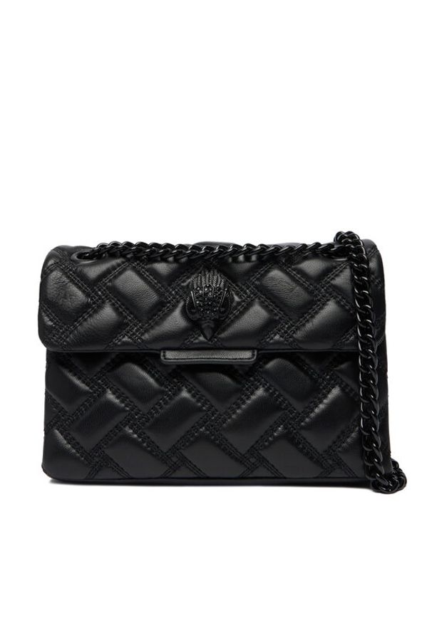 Kurt Geiger Torebka Mini Kensington 7376600109 Czarny. Kolor: czarny. Materiał: skórzane