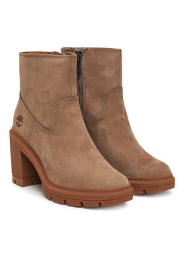 Timberland Botki Allington TB0A26WAEN51 Beżowy. Kolor: beżowy. Materiał: nubuk, skóra