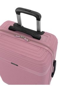 Ochnik - Komplet walizek na kółkach 19''/24''/28''. Kolor: różowy. Materiał: kauczuk, poliester, materiał, guma