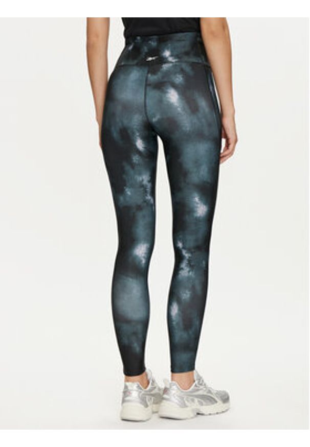 Reebok Legginsy Id Train Aop 100034952 Czarny Slim Fit. Kolor: czarny. Materiał: syntetyk
