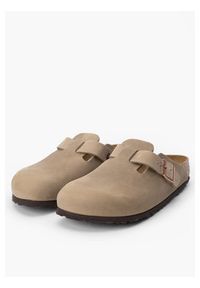 Birkenstock Klapki Boston 1019484 Brązowy. Kolor: brązowy. Materiał: skóra