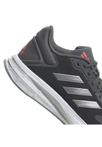 Adidas - Buty do biegania adidas Duramo 10 M GW8346 szare. Zapięcie: sznurówki. Kolor: szary. Materiał: materiał, syntetyk, guma. Szerokość cholewki: normalna #7