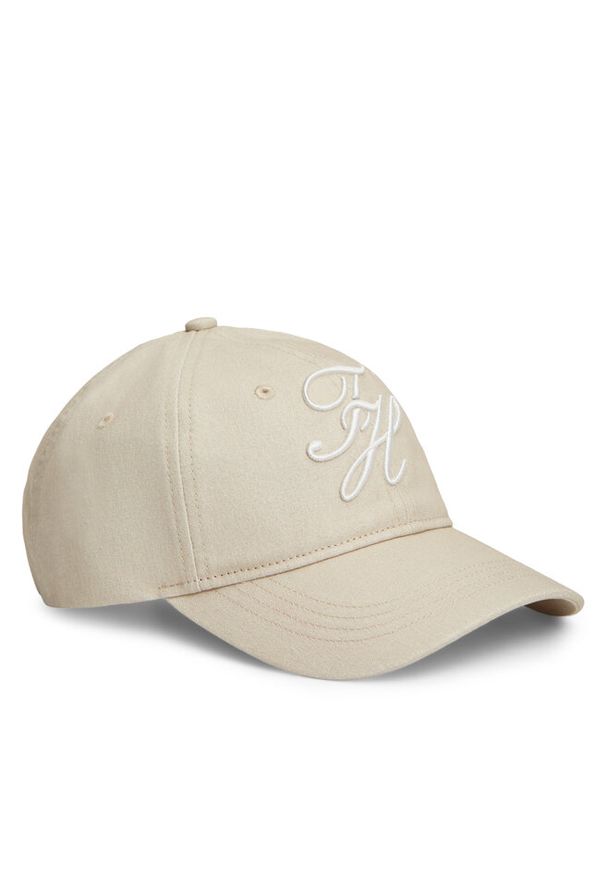 TOMMY HILFIGER - Czapka z daszkiem Tommy Hilfiger. Kolor: beżowy