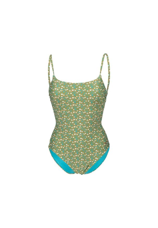 Strój kąpielowy damski jednoczęściowy na basen plażę Arena Allover. Kolor: zielony