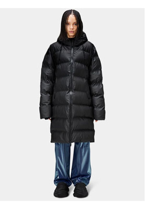 Rains Kurtka zimowa 15130 Czarny Regular Fit. Kolor: czarny. Materiał: syntetyk. Sezon: zima