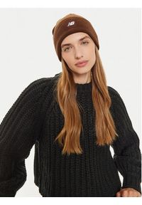 New Balance Czapka LAH13034ROK Brązowy. Kolor: brązowy. Materiał: materiał #5