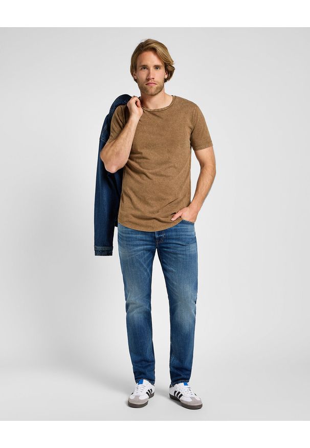 Lee - LEE RIDER MĘSKIE SPODNIE JEANSOWE JEANSY DŻINSY BAKER BLUE 112359539 L701016431
