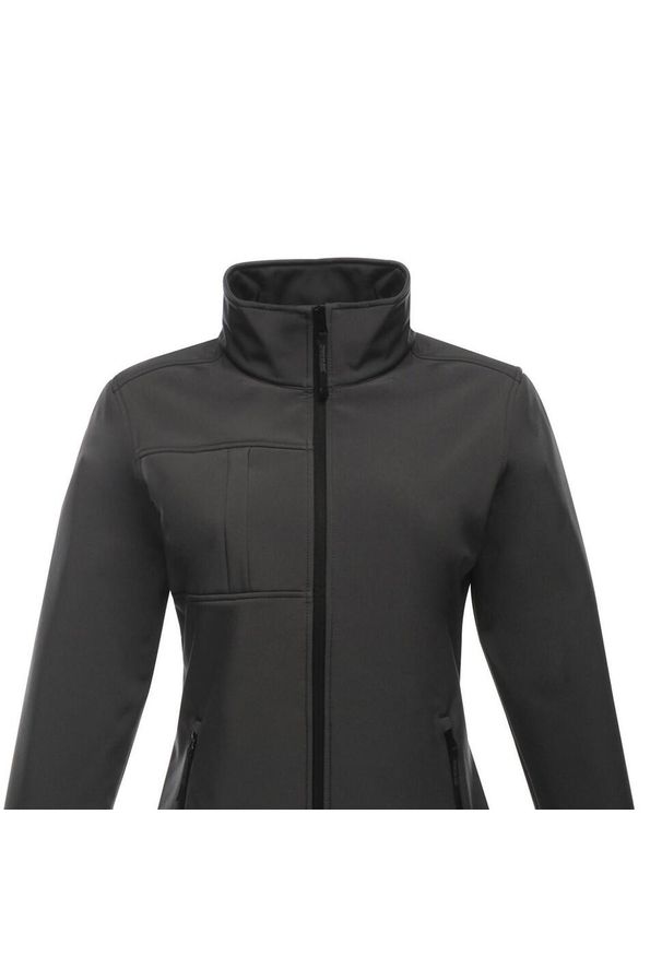Regatta - Kurtka Damska Octagon II Soft Shell. Kolor: czarny, szary, wielokolorowy. Sport: turystyka piesza