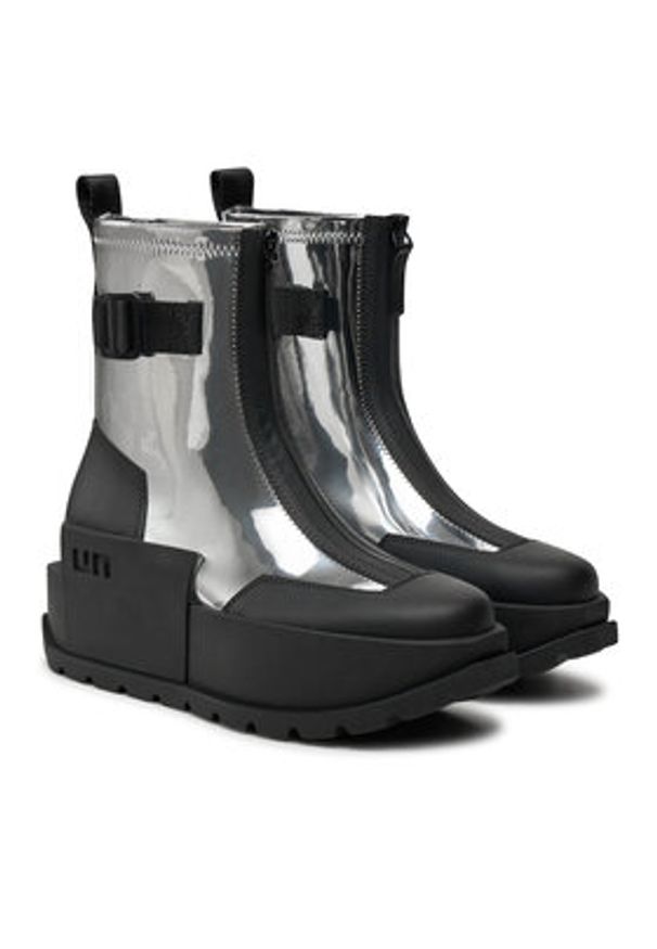 United Nude Botki Roko Bootie II 1077714113 Srebrny. Kolor: srebrny. Materiał: skóra