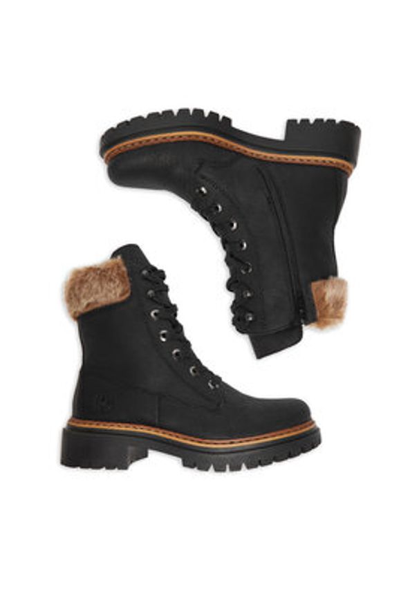 Rieker Trzewiki CEO-72630-00 Czarny. Kolor: czarny. Materiał: syntetyk, materiał