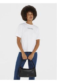 Calvin Klein Torebka Gracie K60K611661 Czarny. Kolor: czarny. Materiał: skórzane