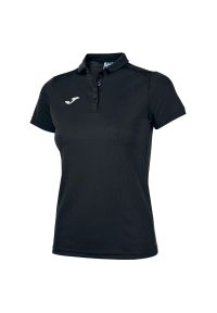 Koszulka polo do tenisa damska Joma Hobby. Typ kołnierza: polo. Kolor: czarny. Sport: tenis