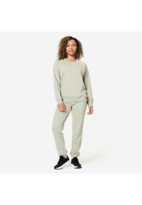 DOMYOS - Bluza damska Domyos Gym & Pilates. Kolor: zielony. Materiał: materiał. Długość rękawa: raglanowy rękaw. Sport: joga i pilates #2