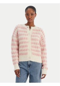 Vero Moda Kardigan Lisa 10336622 Beżowy Regular Fit. Kolor: beżowy. Materiał: syntetyk #1