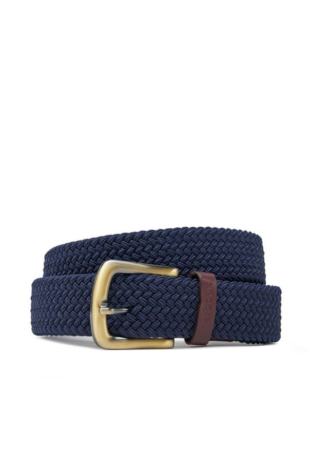 Barbour Pasek Męski Webbing MAC0038NY31 Granatowy. Kolor: niebieski. Materiał: materiał