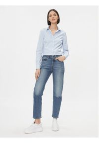 GANT - Gant Koszula Slim Stretch Oxford 4300141 Błękitny Slim Fit. Kolor: niebieski. Materiał: bawełna