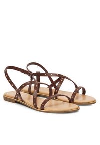 ONLY Shoes Sandały Onlmari-4 Pu Studs 15342339 Brązowy. Kolor: brązowy. Materiał: skóra #4