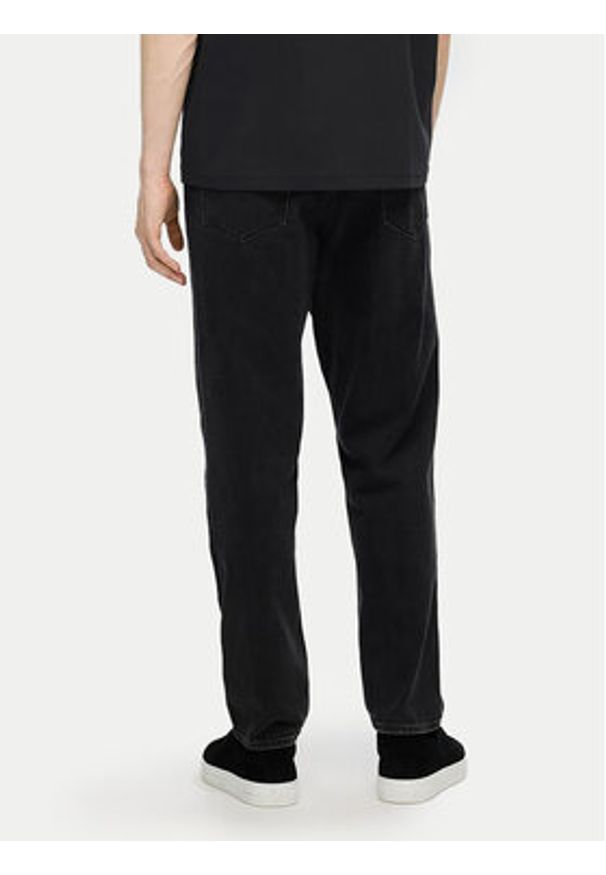 Selected Homme T-Shirt 16094143 Czarny Loose Fit. Kolor: czarny. Materiał: bawełna, syntetyk