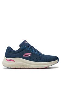 skechers - Skechers Sneakersy Arch Fit 2.0-Big League 150051/NVMT Granatowy. Kolor: niebieski. Materiał: mesh, materiał