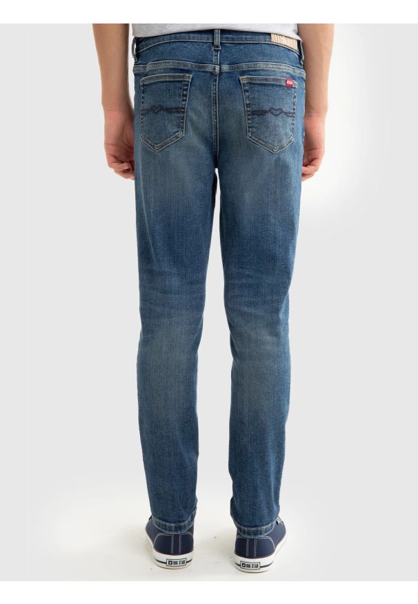 Big-Star - Jeansy chłopięce skinny niebieskie Eric 384. Kolor: niebieski. Materiał: jeans. Styl: młodzieżowy, elegancki, klasyczny