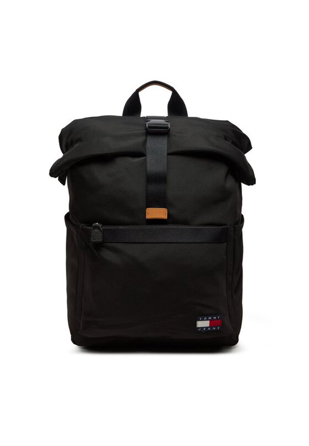 Tommy Jeans Plecak Tjm Essential Rolltop Backpack AM0AM12414 Czarny. Kolor: czarny. Materiał: materiał
