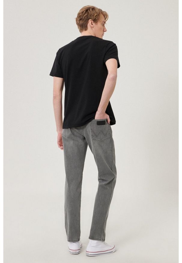 Wrangler - WRANGLER TEXAS SLIM MĘSKIE SPODNIE JEANSOWE FUNK GREY W12SHT32L 112126506