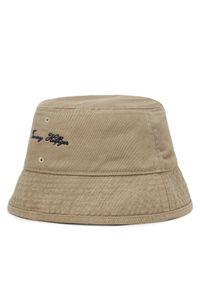 TOMMY HILFIGER - Tommy Hilfiger Kapelusz Seasonal Flag Bucket AM0AM13384 Beżowy. Kolor: beżowy. Materiał: materiał, bawełna