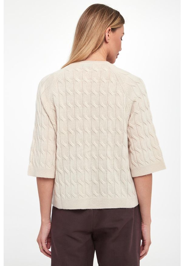 Marella - Sweter damski z kaszmirem Franz MARELLA MONOCHROME. Materiał: kaszmir
