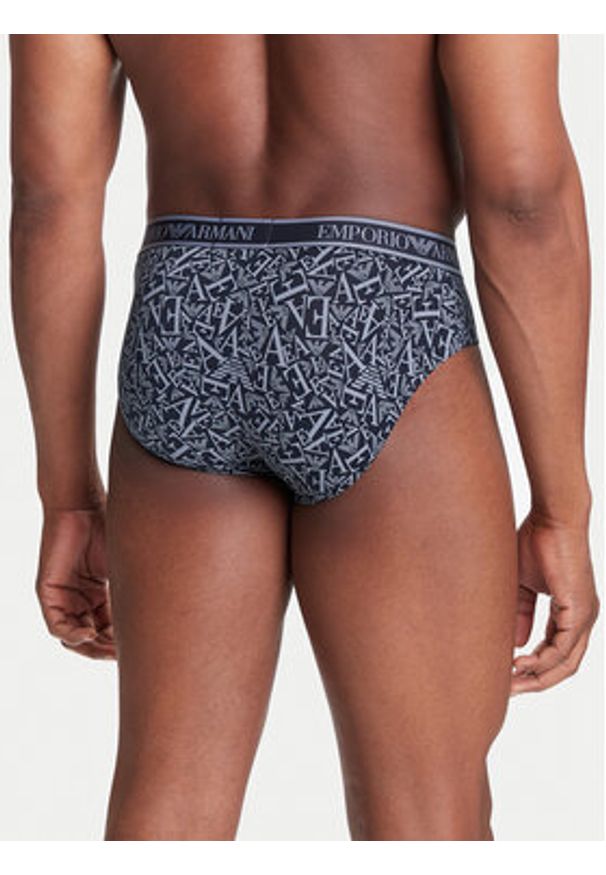 Emporio Armani Underwear Komplet 3 par slipów EM000369 AF10779 MB089 Granatowy. Kolor: niebieski. Materiał: bawełna