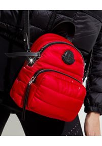 MONCLER - Czerwony plecak Kilia. Kolor: czerwony. Materiał: materiał. Wzór: aplikacja #5