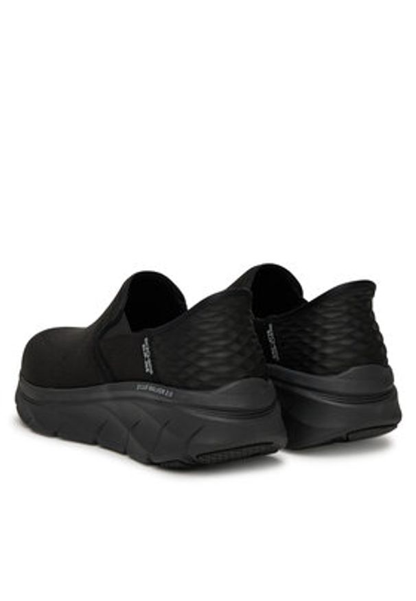 skechers - Skechers Sneakersy D'Lux Walker 2.0-Reeler 232463/BBK Czarny. Kolor: czarny. Materiał: materiał