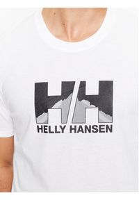 Helly Hansen T-Shirt Nord Graphic 62978 Biały Regular Fit. Kolor: biały. Materiał: syntetyk