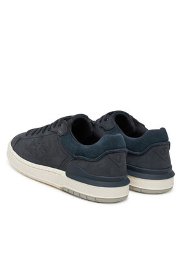 Clarks Sneakersy Courtlite2 Run 26181323 Granatowy. Kolor: niebieski. Materiał: nubuk, skóra. Sport: bieganie