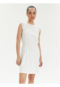 Vero Moda Sukienka letnia Emily 10305216 Biały Regular Fit. Kolor: biały. Materiał: bawełna. Sezon: lato #1