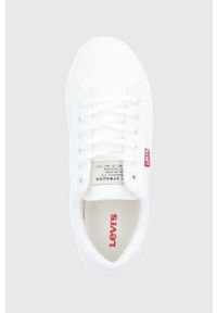 Levi's® - Levi's tenisówki Malibu 2.0 damskie kolor biały. Okazja: na spotkanie biznesowe. Nosek buta: okrągły. Zapięcie: sznurówki. Kolor: biały. Materiał: guma. Styl: biznesowy #3