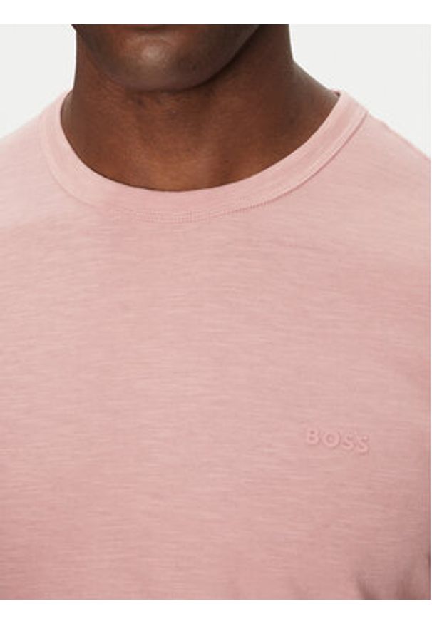BOSS T-Shirt Tegood 50508243 Różowy Regular Fit. Kolor: różowy. Materiał: bawełna