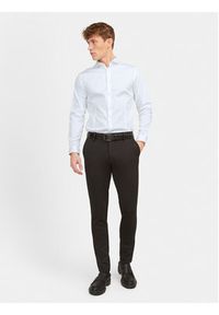 Jack & Jones - Jack&Jones Koszula Parma 12097662 Biały Super Slim Fit. Kolor: biały. Materiał: bawełna