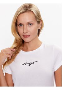 Hugo T-Shirt 50486327 Biały Slim Fit. Kolor: biały