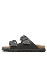 Pepe Jeans Klapki Urban Sandal Basic Cork W PLS90600 Czarny. Kolor: czarny. Materiał: skóra #4