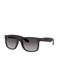 Ray-Ban - Okulary Justin 0RB4165.601.8G. Kształt: prostokątne. Kolor: czarny #2