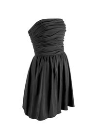 LA MANIA - Czarna sukienka bez ramiączek Taos. Kolor: czarny. Materiał: jedwab. Długość rękawa: bez ramiączek. Długość: mini #2